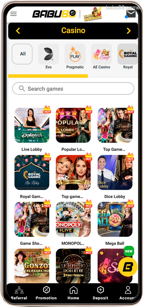 CasinoBabu88 App