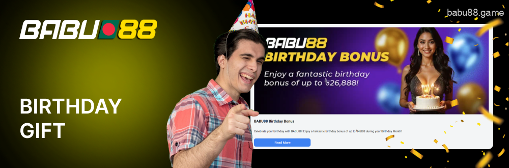 Babu88 will wish you a happy birthday and give you a bonus
