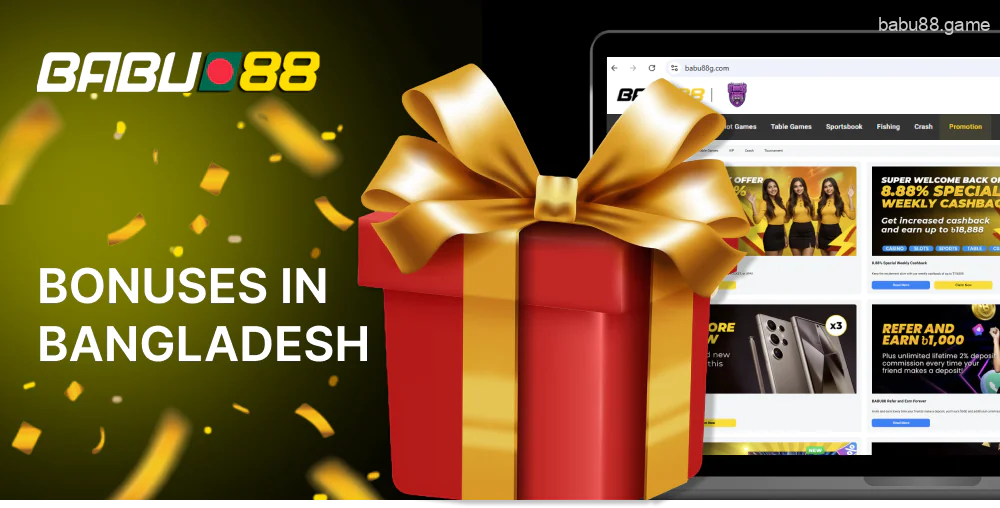 Babu88 benefits for casino games and sports betting