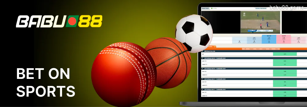 Babu88 players can bet on cricket, football, baseball, volleyball, badminton, table tennis