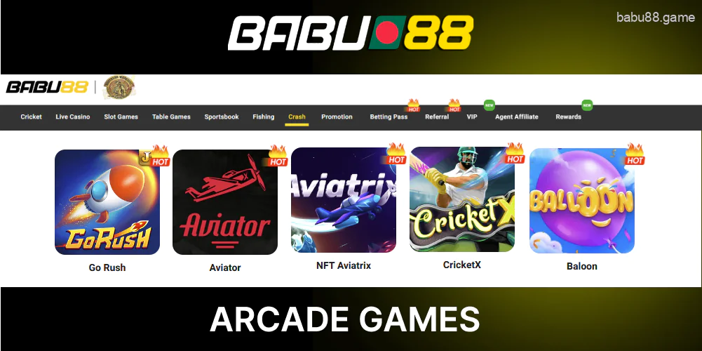 Babu88 Arcade games