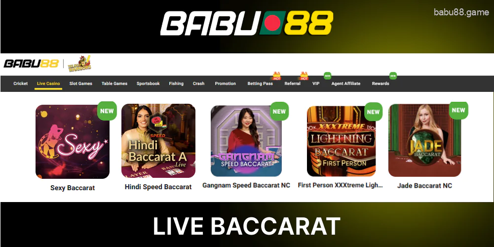 Babu88 Live Baccarat