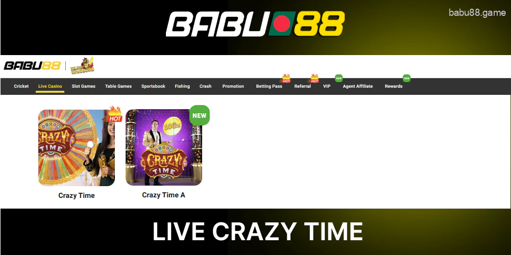 Babu88 Live Crazy Time