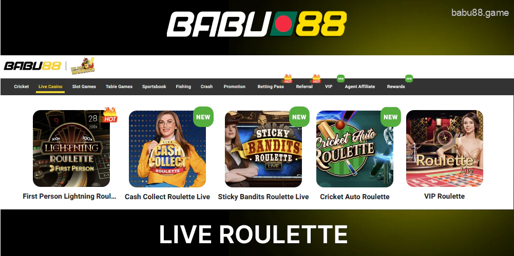 Babu88 Live Roulette