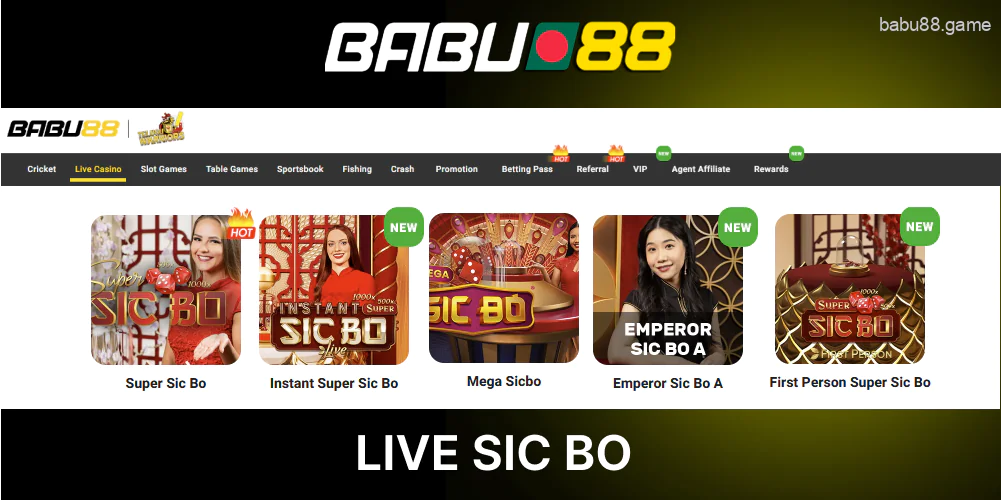 Babu88 Live Sic Bo