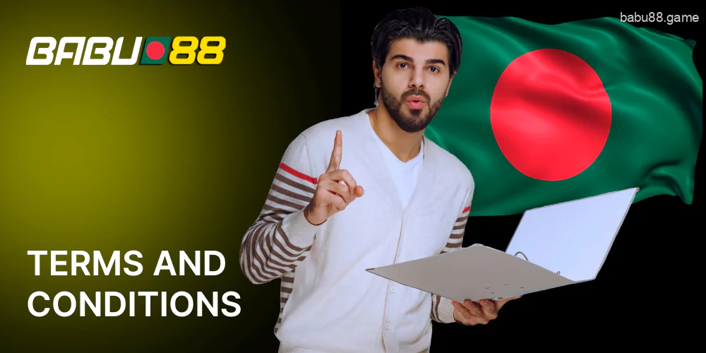 Babu88 Bangladesh has developed Terms and Conditions