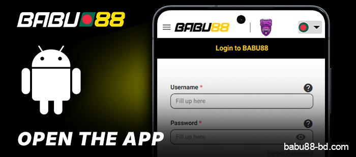 Open the Babu88 Android app and start playing