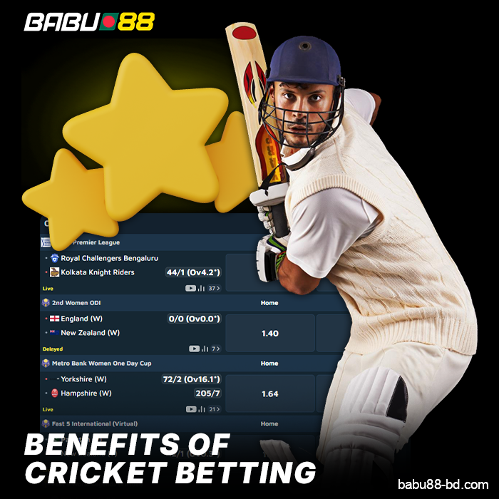 The Benefits of Betting on Cricket at Babu88 Bangladesh