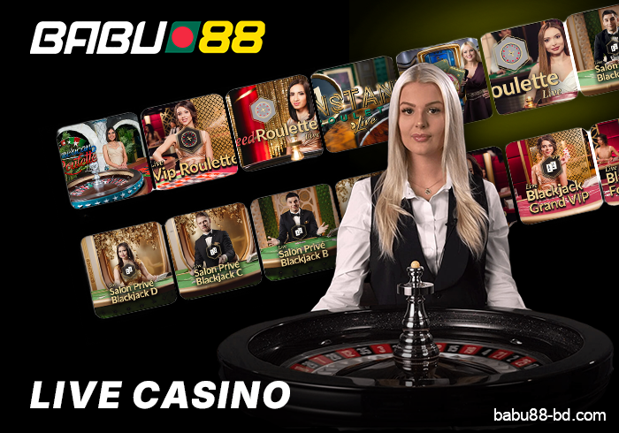 Play at the live casino on the Babu88 Bangladesh website
