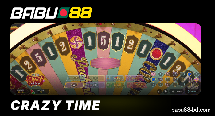 Crazy Time is available at Babu88 Live Casino