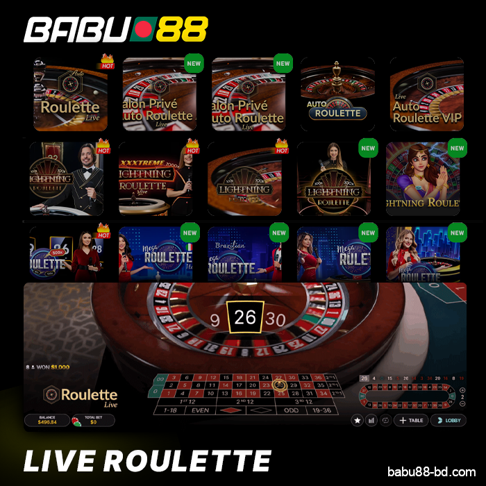 The Best Live Dealer Roulette Games at Babu88 Casino