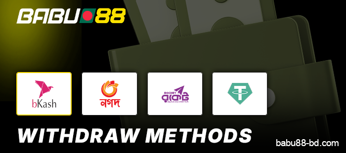Methods for withdrawing money from Babu88 Casino