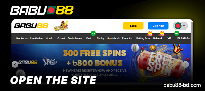 Visit the Babu88 website to sign up